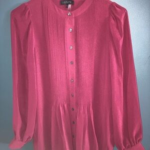 STATE Women's Burgundy Blouse